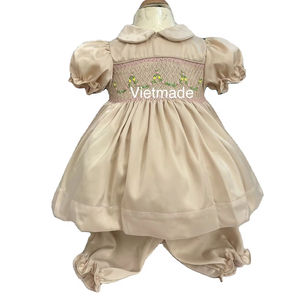 Colección de Navidad, pijama de satén de lujo, pijama tradicional Clásico británico OEM ODM, pijamas para niños, ropa de bebé - Product Image 1