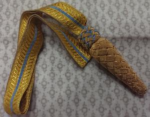 Hecho en EE. UU. Royal Air Ceremonial Gold Metal Wire Prendas de alta calidad Custom-Coated WOK Cord Knot para Home Textiles Premium Cords - Product Image 3