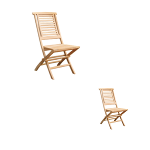 Silla plegable de madera para exteriores, sillas sin brazos, restaurante de alta calidad, muebles de madera para exteriores, madera maciza - Product Image 2