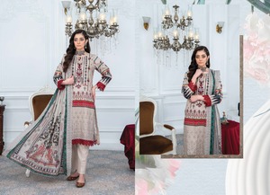 Haute qualité dames pakistanaise Shalwar Kameez exportation qualité coton/pelouse brodé costumes grande taille caractéristiques - Product Image 3