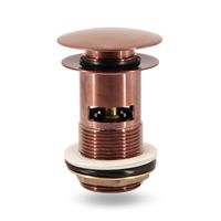 M RUBINETTERIA Robinet de vidange Click Clack en or rose brossé pour éviers autoportants avec trop-plein, lot de 1 pour drains