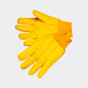 Otton-guantes de seguridad para trabajo de construcción, manoplas protectoras de mano amarillas cómodas para pulgar y muñeca de punto pesado - Product Image 6