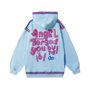 Fabricant de vêtements à capuche, impression 3D en mousse à bulles, sweat-shirt à capuche personnalisé, pull à capuche, impression à l'écran, sweat-shirt pour homme - Product Image 3