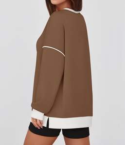 Ropa de calle de otoño e invierno acepta OEM de punto ecológico bordado Logo transpirable Yoga gimnasio entrenamiento sudadera - Product Image 2