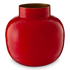 Vase en métal de fer de qualité supérieure de style vintage avec des détails martelés à la main, parfait pour les intérieurs rustiques de ferme et industriels - Product Image 1