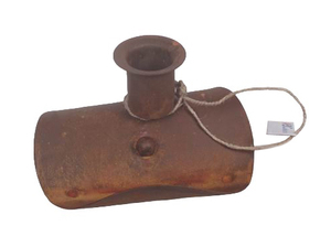 Portavelas de Casa mediana con acabado marrón, ranuras para quemador de velas de hierro para sala de estar, regalos de Diwali, decoración del hogar, aspecto Natural - Product Image 5