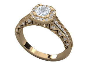 แหวนเพชรผู้หญิงแฟชั่น ทองคำขาว 14K เพชรเพาะเลี้ยงในห้องปฏิบัติการ แหวนหมั้น แหวนแต่งงาน รับรองโดย IGI แหวนใหม่เอี่ยมสำหรับเธอ - Product Image 6