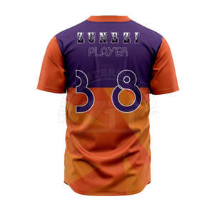 ชุดเครื่องแบบเบสบอลขนาดพลัสไซส์สีตัดกันระบายอากาศได้ดีชุดทีมออกแบบได้ตามต้องการบริการ OEM แบบมืออาชีพ - Product Image 5