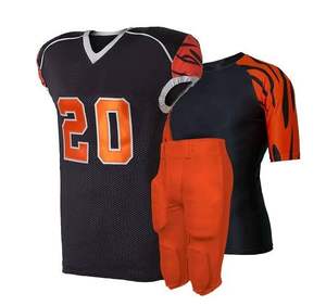 Conjunto de uniformes de fútbol americano de alta calidad, uniformes de fútbol de equipo de poliéster 100%, mangas cortas hechas en Pakistán - Product Image 2