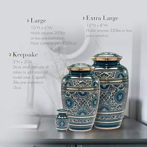 Urnes funéraires personnalisées pour hommes et femmes adultes Urnes décoratives pour cendres humaines pour femmes adultes magnifiquement fabriquées à la main - Product Image 4