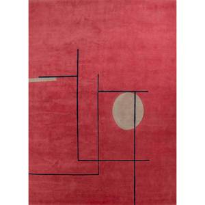 Alfombra Grande de Lana Anudada a Mano Sthir AIWL-3010, Rectangular, Abstracta, Rosa y Morado, para Sala de Estar, Pasillo, para Adolescentes - Product Image 1