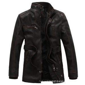 Chaqueta Casual Lisa con Cuello de Camisa de Piel de Oveja Genuina Color Gris Carbón Marrón Personalizada, Estilo Bomber Clásico con Patrón 3D y Fusión sin Costuras - Product Image 3