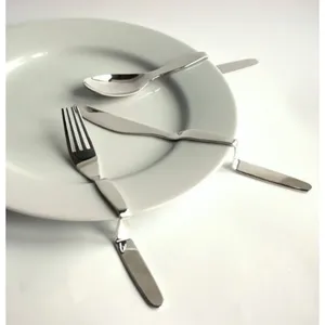 Vajilla Juego de Cubiertos de plata con diseño esmaltado y acero inoxidable recubierto de PVD dorado perfecto para menaje de cocina uso comedor - Product Image 6