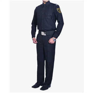 Uniforme de garde de sécurité deux pièces ensemble pour hommes vêtements de travail durables sur mesure tissu confortable vêtements de plein air approvisionnement d'usine - Product Image 2