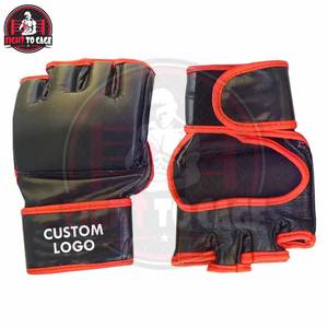 % Original Leather MMA Boxing <b>Gloves</b> Hook & Loop Closure Lightweight Durable Custom Colors Available for Training Competition - Product Image 2