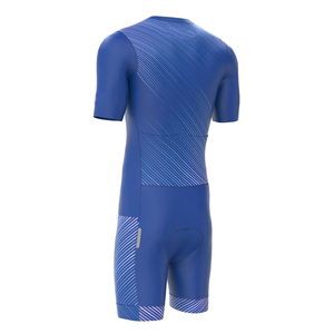 Mono de Ciclismo de Triatlón de equipo profesional personalizado, traje de Ciclismo de manga corta, ropa de ciclismo transpirable, traje de piel de Triatlón - Product Image 2