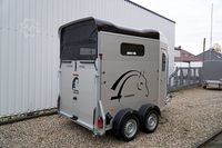 Remorque pour chevaux haut de gamme, sur mesure, style approuvé par les célébrités, pour 2 chevaux, designs de remorques pour bétail, remorque utilitaire pour animaux d'élevage