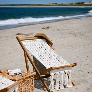 Macrame Cord <b>Folding</b> <b>Beach</b> <b>Chair</b> | Lounge <b>Chair</b> | Macrame Wholesaler Buy at Best Price from India - Product Image 2