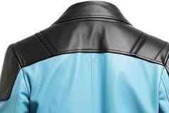 Blouson en cuir de moto de style vintage de haute qualité avec doublure en fausse fourrure, boutons et fermeture éclair Luxel, approvisionnement ODM - Product Image 6