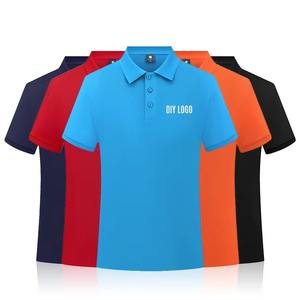 Camisetas de Golf Personalizables de Manga Corta para Hombre, Estampadas, de Algodón Peinado, Tejido Anti-Pilling, Color Sólido, Casual - Product Image 2