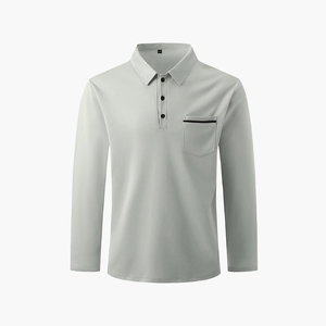 Camisa Polo Casual de Manga Larga para Hombre Estilo Old Money - Product Image 6