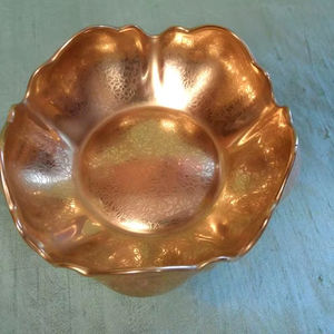 ACMI-Tazón redondo de cobre pulido de diseño simple para comida, hogar y utensilios de cocina, tazón de mezcla de metal a precio mayorista para fiestas - Product Image 1