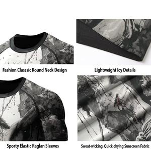 Camiseta Deportiva de Compresión de Manga Corta Rashguard, Material de Spandex/Poliéster, Ecológica, Transpirable y de Secado Rápido para Gimnasio y Fitness - Product Image 6