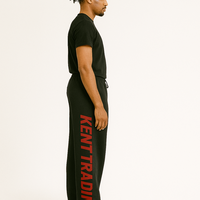 Pantalon ample en molleton 100% coton personnalisé, épais, doux, chaud, coupe oversize |   Pantalon de survêtement style streetwear avec cordon de serrage pour homme