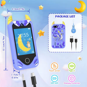 Téléphone éducatif pour enfants S5 Plus avec haut-parleur intégré et écran USB de 2 à 4 pouces, appareil photo, lecteur pour les enfants de 3 à 12 ans, cadeau d'anniversaire - Product Image 6