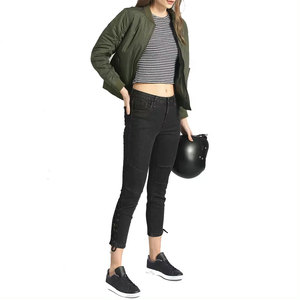 <b>Waterproof</b> Breathable Knitted 100% Polyester Women Bomber Jacket Custom Logo OEM Service Wholesale New Design - Product Image 3