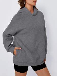 Sweat à capuche surdimensionné à épaules tombantes avec logo personnalisé unisexe Vintage Stone Acid Wash Distressed Sweatshirt Paint Splatter Streetwear Style - Product Image 3