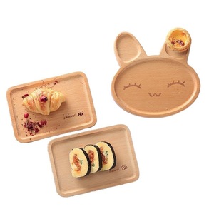 Assiette et vaisselle en bois fruits pour fête de mariage avec vaisselle taille différente et couleur bois naturel - Product Image 6