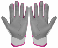 Guantes de Béisbol Acolchados de Cuero con Protección Extra, Cómodos, Transpirables, Diseño Antideslizante en la Palma, Personalizables para Uso en Softbol