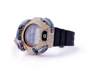 Montre à quartz en acier inoxydable Dragon Bezzel avec date automatique, design unisexe de luxe - Product Image 2