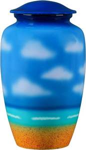 Venta al por mayor 100% Material de aluminio hecho La urna funeraria/cremación para adultos más vendida para compradores globales - Product Image 3