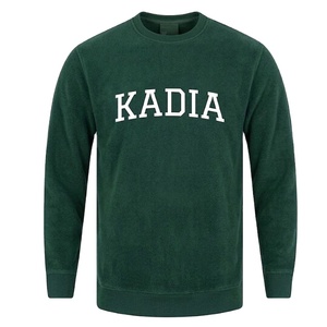 Factory Custom Logo Cotton Fleece Solid <b>Men's</b> Crew Neck <b>Pullover</b> Sweater Autumn Eco-Friendly <b>Men</b> Sweatshirt - Product Image 2