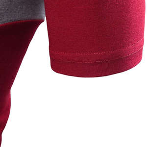 Camiseta de manga corta de verano para hombre, camiseta de bloque de Color a la moda para hombre, Camiseta con cuello de Polo - Product Image 4