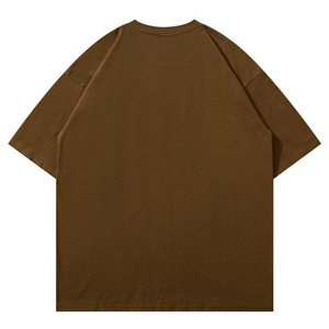 OEM personalizado de alta calidad 100% algodón de peso pesado holgado Ajuste de gran tamaño Vintage Drop Shoulder Acid Wash impreso camiseta para hombres - Product Image 2