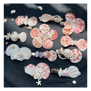 Pince à cheveux en coquillage naturel, bijou fait main au Vietnam pour femmes et filles, accessoire de coiffure tendance pour la décoration des tenues - Product Image 3