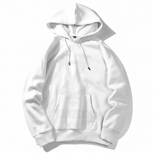 2024 unisexe haute qualité pull à capuche hiver sweats broderie personnalisée Logo hommes solide motif en gros sweats à capuche vierges - Product Image 6