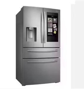 Refrigerador Eléctrico de Acero Inoxidable Francés de 4 Puertas de Alta Calidad con Pantalla Táctil y Compresor para Uso en el Hogar, Hotel o Autocaravana - Product Image 1