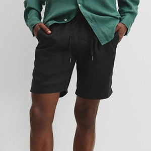 Pantalones cortos de lana de algodón de alta calidad para hombre, transpirables, 100% algodón, logotipo serigrafiado, corte holgado con bolsillos laterales, pantalones cortos para hombre - Product Image 6