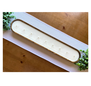 Bol à pâte en bois rustique bol à pâte à bougie en bois de qualité supérieure bols à pâte romantiques de luxe en gros - Product Image 2