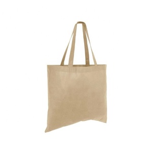 2024 Trend Hopeful Embroidered GOTS Approved Organic Cotton Woven Solid Color <b>Large</b> Capacity Commute Customized Logo Hand Bag - Product Image 5