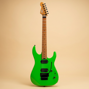 Guitarra Eléctrica Moderna SBS SS260 de 6 Cuerdas, Cuerpo de Aliso Sólido, Mástil de Arce Flameado Tostado, Bordes Redondeados, Trastes Jumbo de Acero Inoxidable - Product Image 1