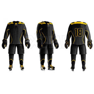 Uniforme Hokey de glace durable et léger adapté aux sports fabriqué à partir de tissu de haute qualité avec logo personnalisé - Product Image 1