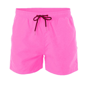 Nouvelle mode de short de sport de couleur unie pour hommes en toile décontractée de taille moyenne à vendre - Product Image 5