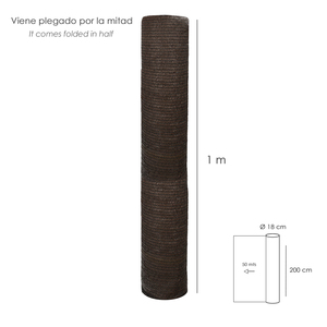 Rete Ombreggiante Marrone 2.0 Metri Rotolo da 50 Metri - Product Image 2