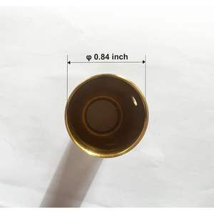 Remates de mástil de bandera de latón dorado con forma de hoja de arce para interiores/paradas, 1 pulgada de diámetro - Product Image 2