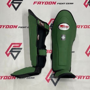 Protections de tibia professionnelles en cuir de haute qualité pour entraînement, boxe, Muay Thai, MMA, Kick Boxing – Vendeur OEM - Product Image 2